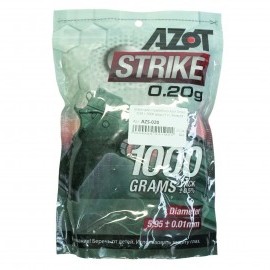 Шары для страйкбола Azot Strike 0,20 г, 5000 штук (1 кг, белые)